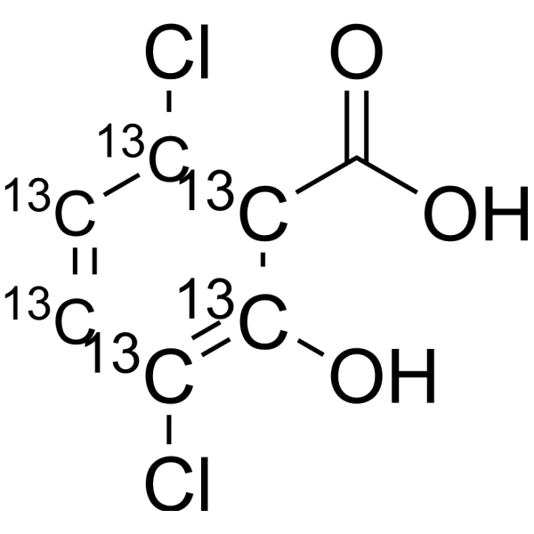 3,6-Dichloro-2-hydroxybenzoic acid-13C6 1173019-34-5